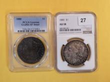 PCGS and NGC graded Morgan Silver Dollars
