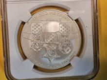 NGC 2011-S Medal Of Honor Commemorative Silver Dollar