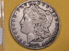 ** KEY DATE ** 1891-CC Morgan Dollar in Extra Fine