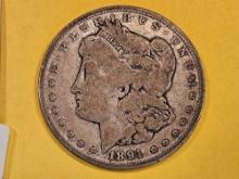 ** KEY DATE ** 1891-CC Morgan Dollar in Very Good