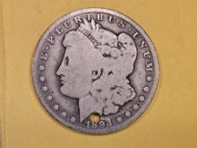 ** KEY DATE ** 1893-O Morgan Dollar in Very Good - details