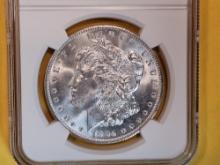 NGC 1904-O Morgan Dollar in Mint State 63