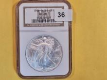 KEY DATE NGC 1985 American Silver Eagle