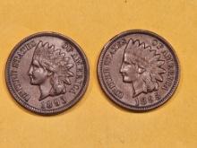 Two nice 1893 and 1895 Indian Cents