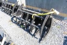 2024 MID-STATE 60'' E-SERIES RAKE ROOT GRAPPLE SKID STEER ATTACHMENT
