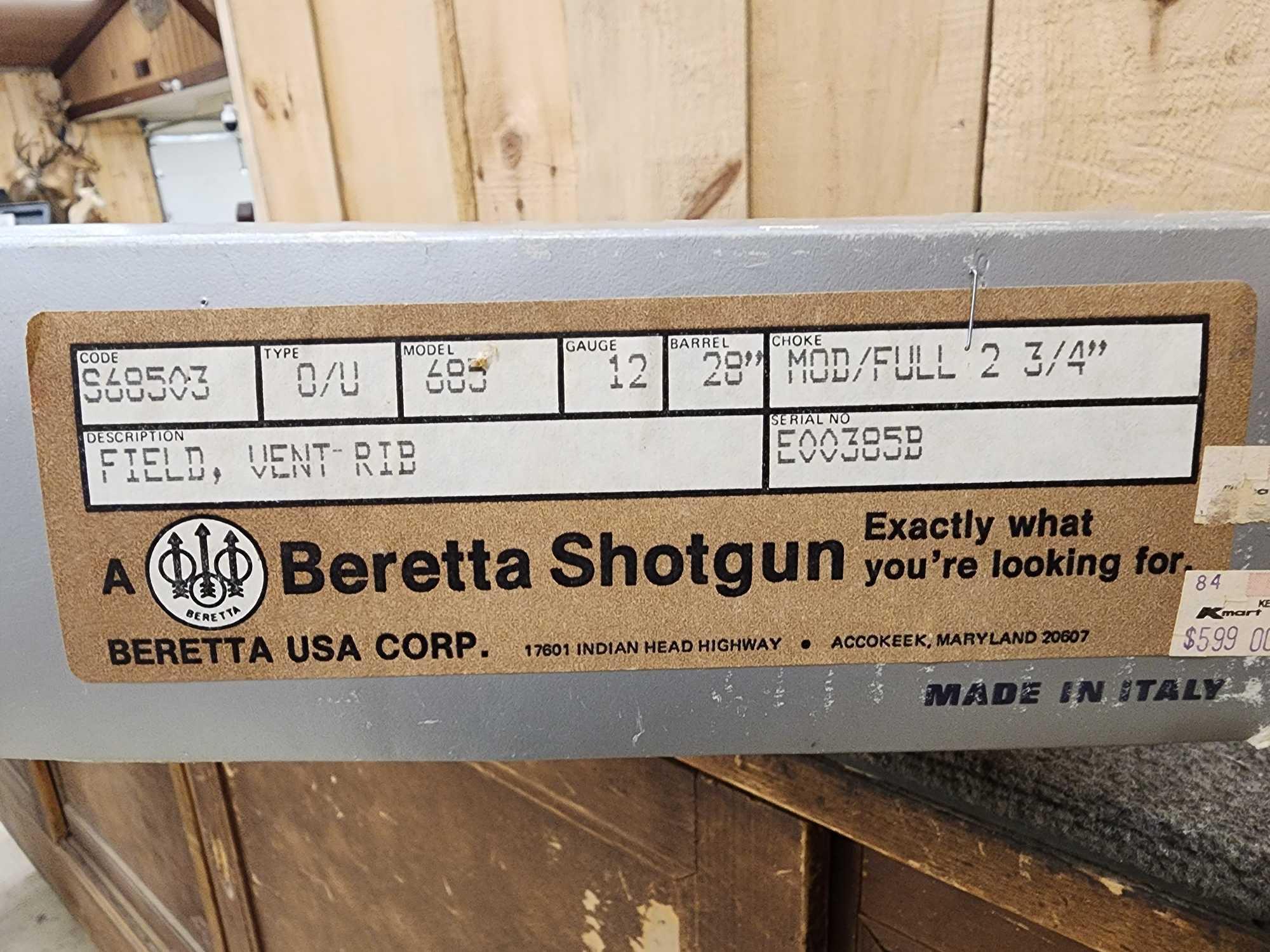 Beretta Model 685 12ga Over/Under