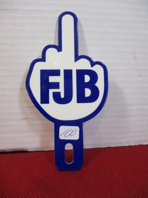 FJB Porcelain License Plate Topper-B