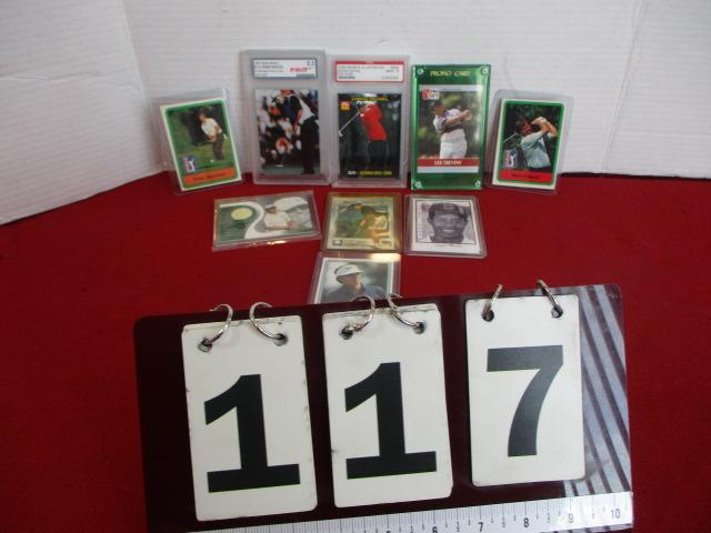 Mixed Lot of Golf Sports Cards (Including Grrrraded Tiger Woods)