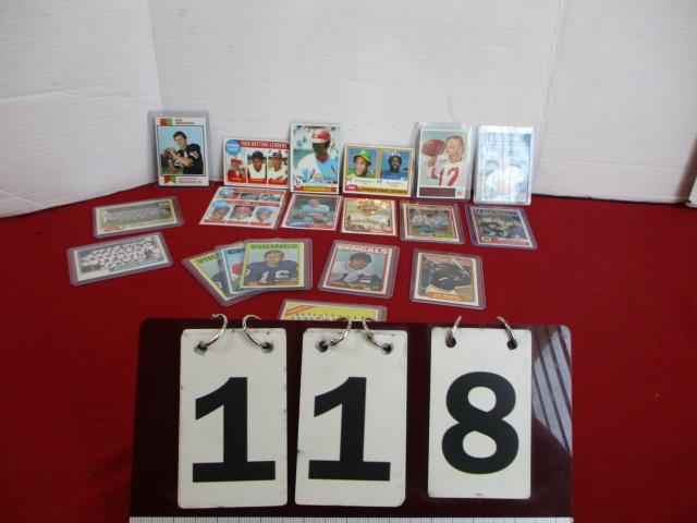 Mixed Vintage Sports Trading Cards-Lot of 20