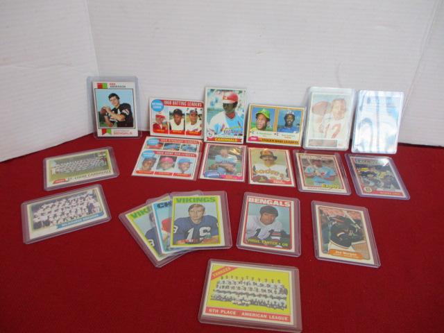 Mixed Vintage Sports Trading Cards-Lot of 20