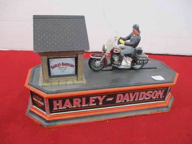 Harley Davidson Cast Rion Mechanical Coin Bank