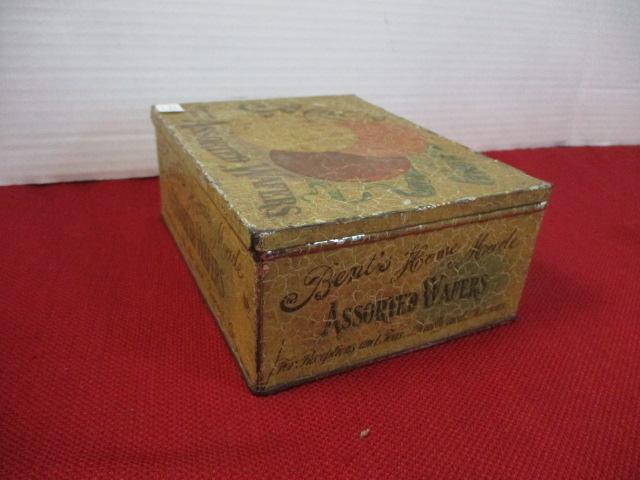 Early Bent's Assorted Wafers Advertising Tin