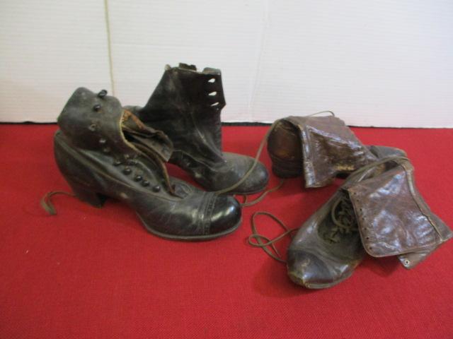 Victorian Leather Lacer Boots