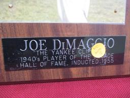 Joe DiMaggio Autographed Framed Picture