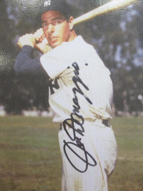 Joe DiMaggio Autographed Framed Picture