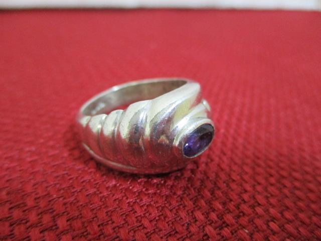 Sterling Silver w/ Amethyst Ring