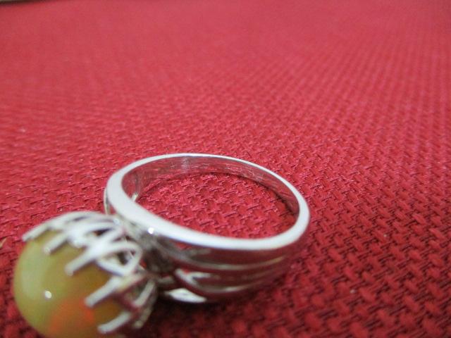 Sterling Silver w/ Opal Ring