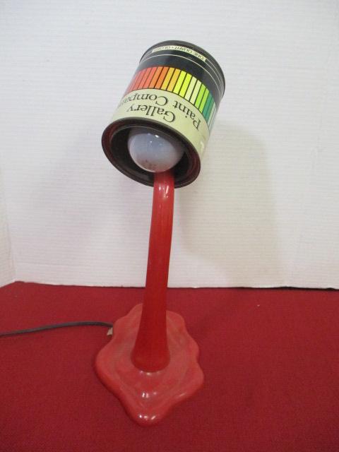 Gallery Paint Co. Pouring Paint Advertising table Lamp