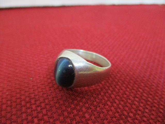 Sterling Silver Ring w/ Star Sapphire Stone
