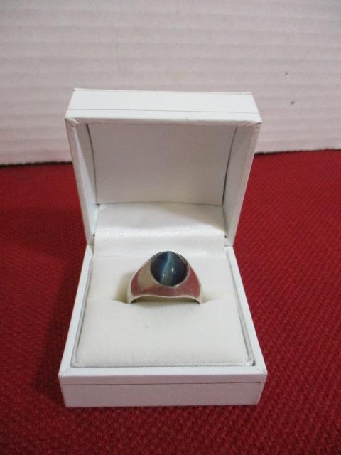 Sterling Silver Ring w/ Star Sapphire Stone
