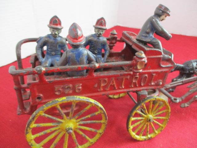 *SPECIAL ITEM-Early Cast Iron Fire Dept. Patrol 526 Wagon