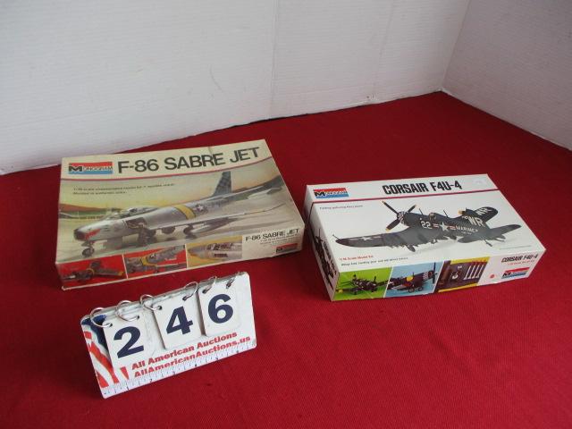 Pair of Monogram Airplane Model Kit