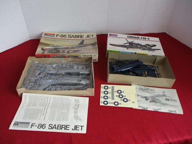 Pair of Monogram Airplane Model Kit