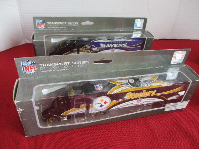 Official NFL Die Cast Scale Model Haulers-Lot of 4