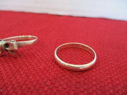 Sterling Silver Mixed Estate Rings-Lot of 3