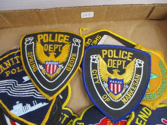 Police Dept. Jacket Patches Mixed Lot