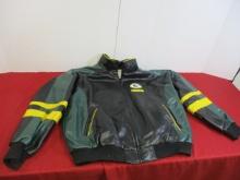 NFL Faux Leather Green Bay Packer Jacket