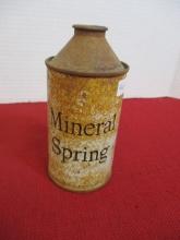 Mineral Spring Conetop Advertising Can
