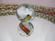 Artisan Made Vintage Hand Blown Glass Marble-Interesting Design 2" Shooter