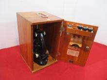 Bosch & Lomb Vintage Microscope w/ Dovetailed Wooden Box