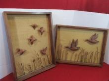 3D High Relief Water Fowl Dioramas-Lot of 2