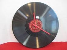 Victrola Record Clock