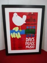 Woodstock Music Festival Framed Poster