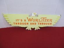 Wurlitzer Porcelain Advertising Sign
