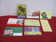 Gas & Oil Advertising Blotters-Lot of 8