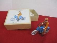 Collectible Windup Motorcycle Toy w/ Box