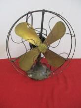 General Electric Variable Speed 4-Blade Brass Fan