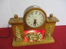 United Vintage Fireplace Clock