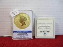 24K Layered Gold Clad 1898 Liberty Head Gold Eagle Proof Series