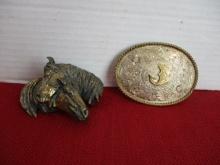 Pair of Western/Rodeo Belt Buckles