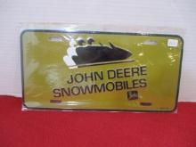 NOS John Deere Snowmobile License Plate-B
