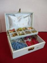 Estate Jewelry Box w/ Contents