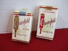 Chesterfield NOS Vintage Cigarette Packs-Lot of 2