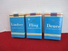 Comical Cigarette Vintage Packs "Lindsey Flings Deuce"