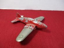 Hubley Kiddie Toy Aircraft Carrier Die Cast Airplane