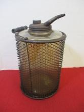 Unique Kerosene Fill Jar With Mesh Carrier